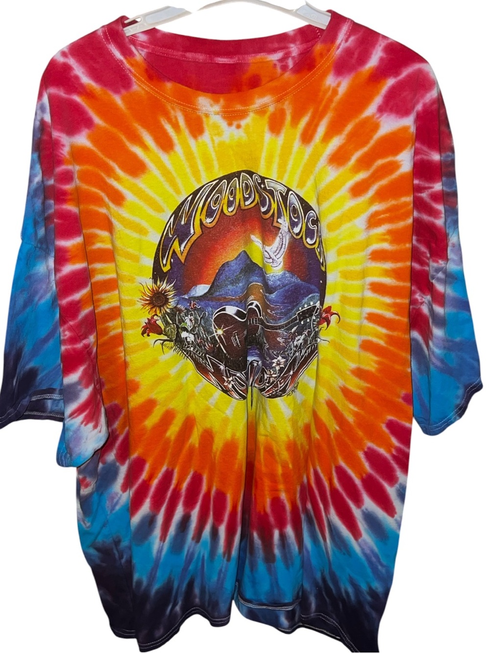 Grateful Dead Vintage Michael DuBois Guitar Graphic Tie Dye T-Shirt 2XL